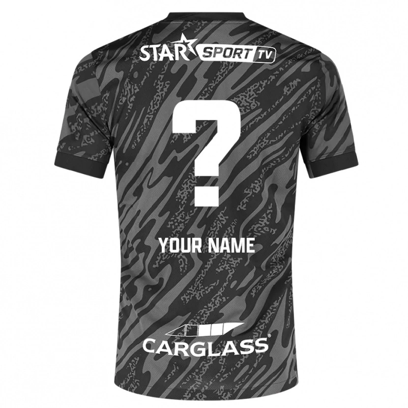 Danxen Homme KRC Genk Maillot de Gardien Gris Foncé Noir 2025/26 T-shirt