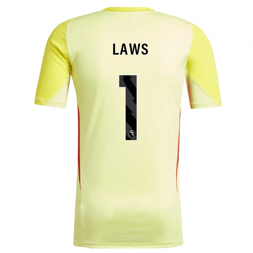 Danxen Homme Rachael Laws #1 Maillot de Gardien Jaune Rouge 2025/26 T-shirt
