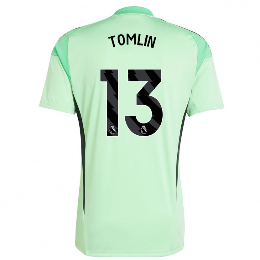 Danxen Homme Jack Tomlin #13 Maillot de Gardien Vert Clair Noir 2025/26 T-shirt
