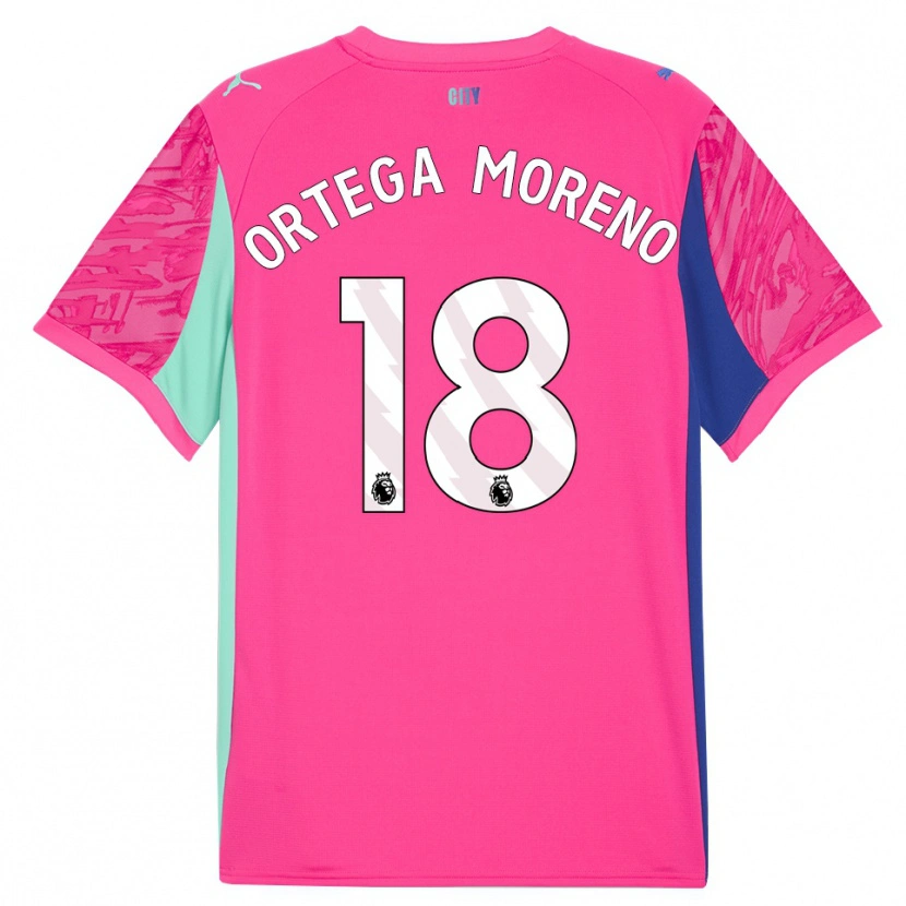 Danxen Homme Stefan Ortega #18 Maillot de Gardien Rose Rose 2025/26 T-shirt