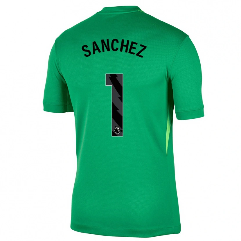 Danxen Homme Robert Sánchez #1 Maillot de Gardien Vert Noir 2025/26 T-shirt