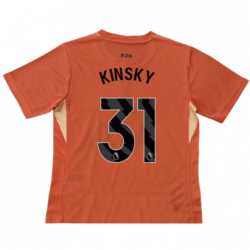 Danxen Homme Antonín Kinský #31 Maillot de Gardien Orange Noir 2025/26 T-shirt