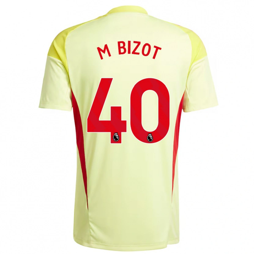 Danxen Homme Marco Bizot #40 Maillot de Gardien Jaune Clair 2025/26 T-shirt