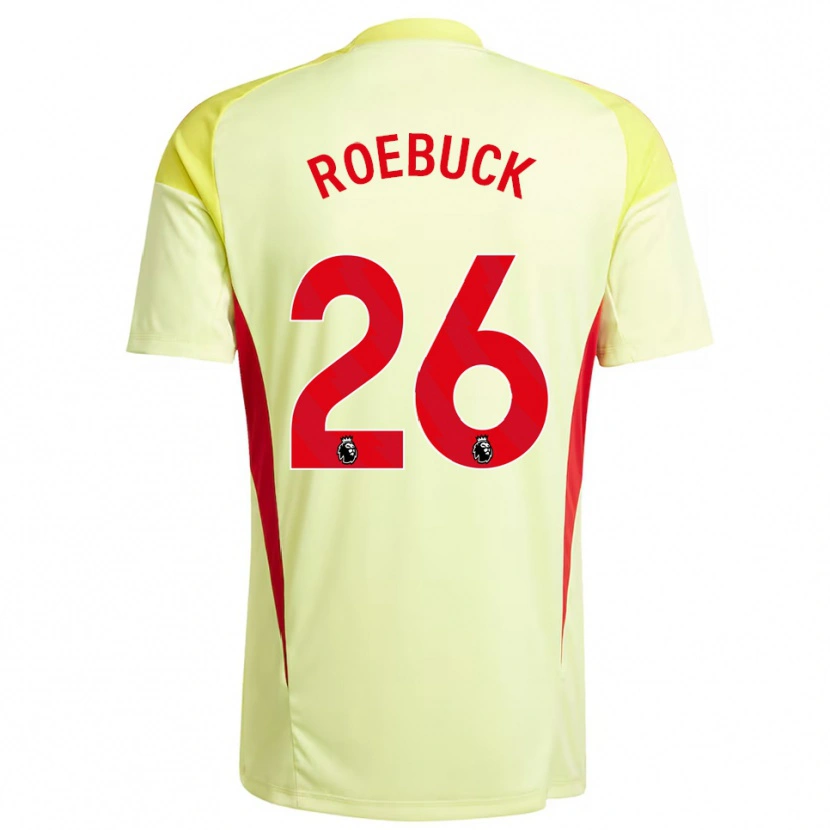 Danxen Homme Ellie Roebuck #26 Maillot de Gardien Jaune Clair 2025/26 T-shirt