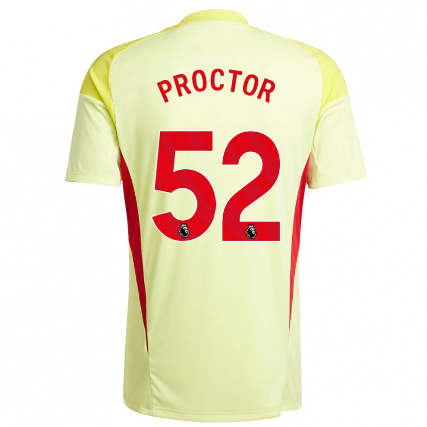 Danxen Homme Sam Proctor #52 Maillot de Gardien Jaune Clair 2025/26 T-shirt