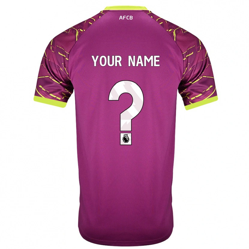 Danxen Homme AFC Bournemouth Maillot de Gardien Magenta Foncé 2025/26 T-shirt