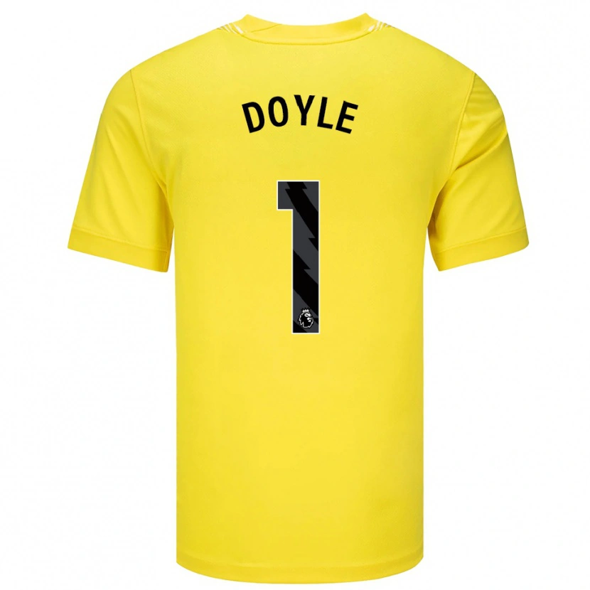 Danxen Homme Liam Doyle #1 Maillot de Gardien Jaune Noir 2025/26 T-shirt