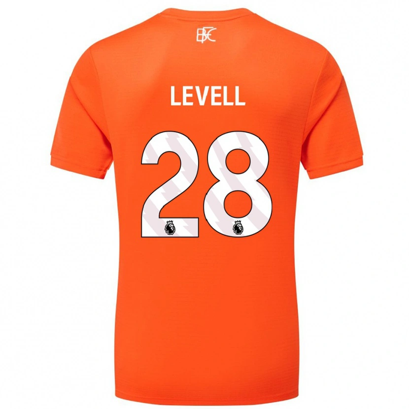 Danxen Homme Kirstie Levell #28 Maillot de Gardien Orange Blanc 2025/26 T-shirt