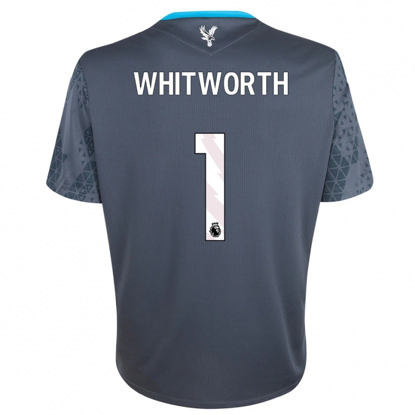 Danxen Homme Harry Whitworth #1 Maillot de Gardien Gris Foncé Blanc 2025/26 T-shirt