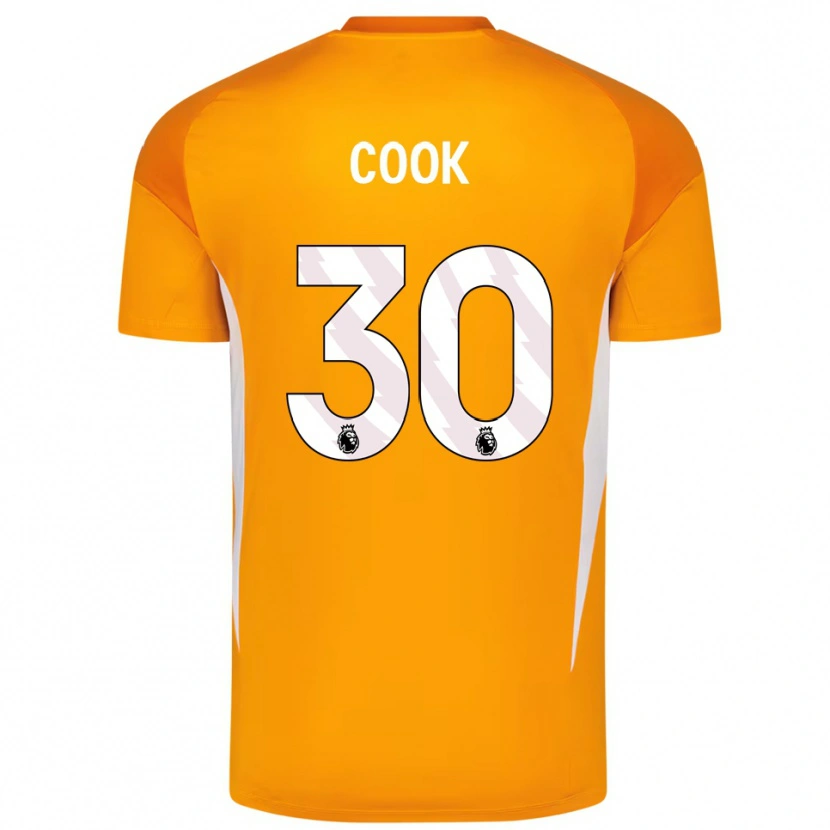 Danxen Homme Robbie Cook #30 Maillot de Gardien Orange Blanc 2025/26 T-shirt