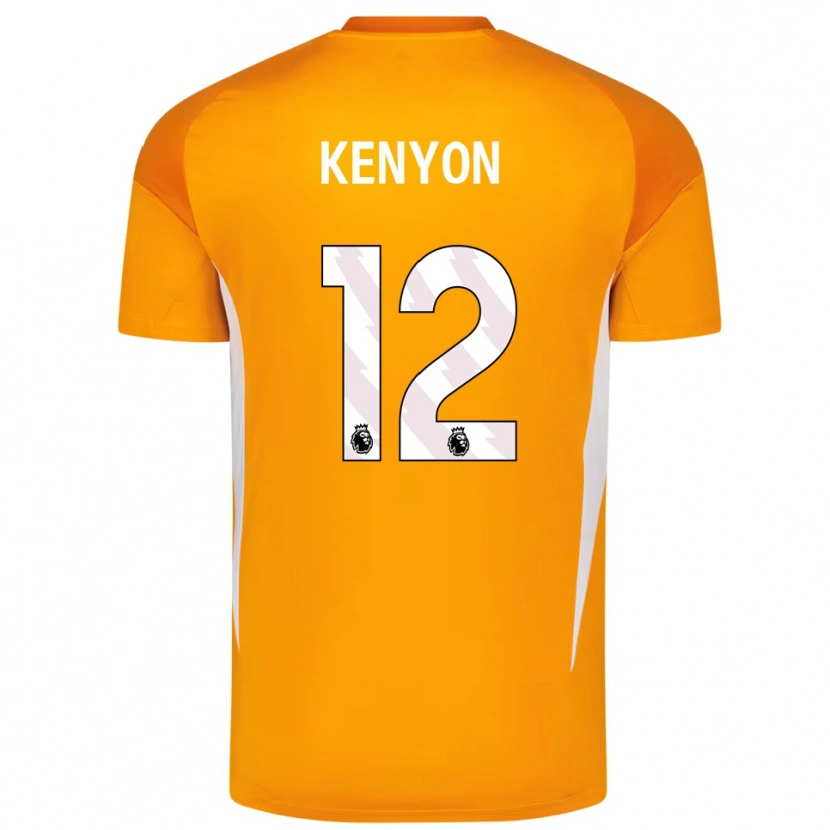 Danxen Homme George Kenyon #12 Maillot de Gardien Orange Blanc 2025/26 T-shirt