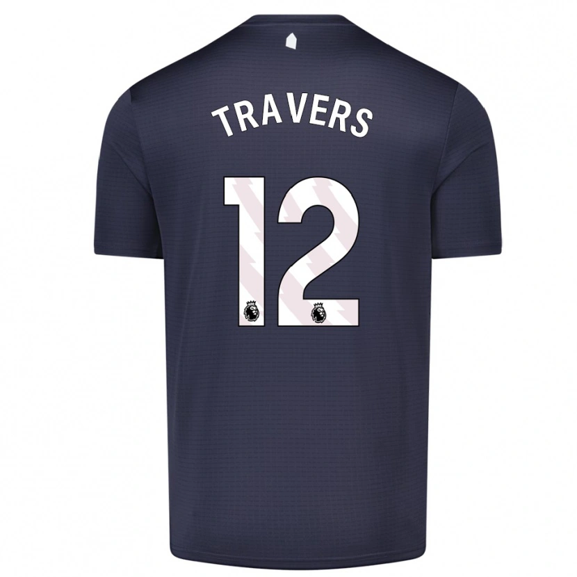 Danxen Homme Mark Travers #12 Maillot de Gardien Noir Blanc 2025/26 T-shirt