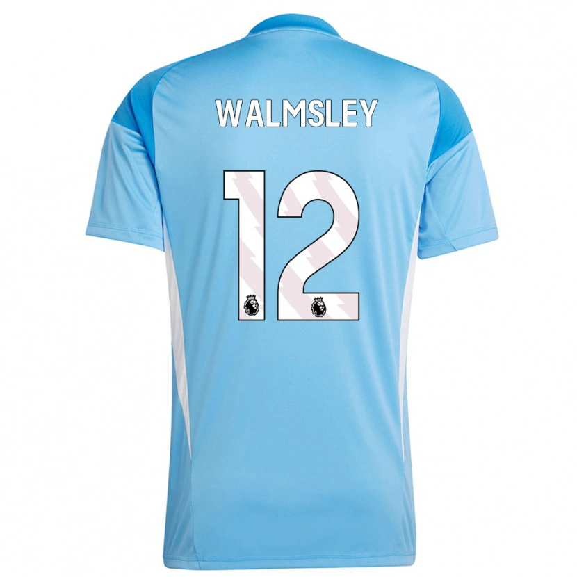 Danxen Homme Joseph Walmsley #12 Maillot de Gardien Bleu Blanc 2025/26 T-shirt