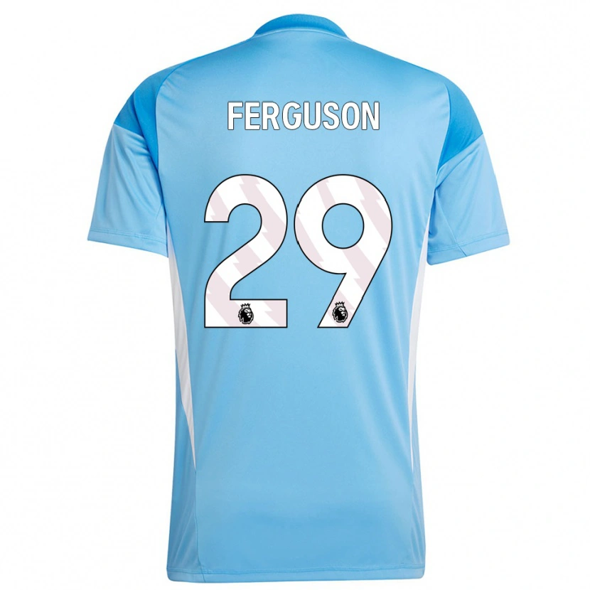 Danxen Homme Georgie Ferguson #29 Maillot de Gardien Bleu Blanc 2025/26 T-shirt