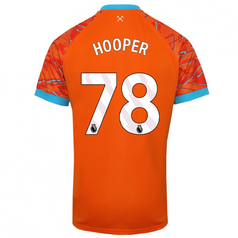 Danxen Homme Finley Hooper #78 Maillot de Gardien Orange Blanc 2025/26 T-shirt