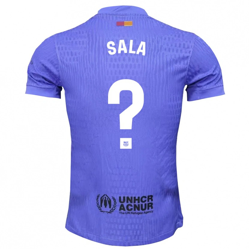 Danxen Homme Gerard Sala #0 Maillot de Gardien Bleu Noir 2025/26 T-shirt