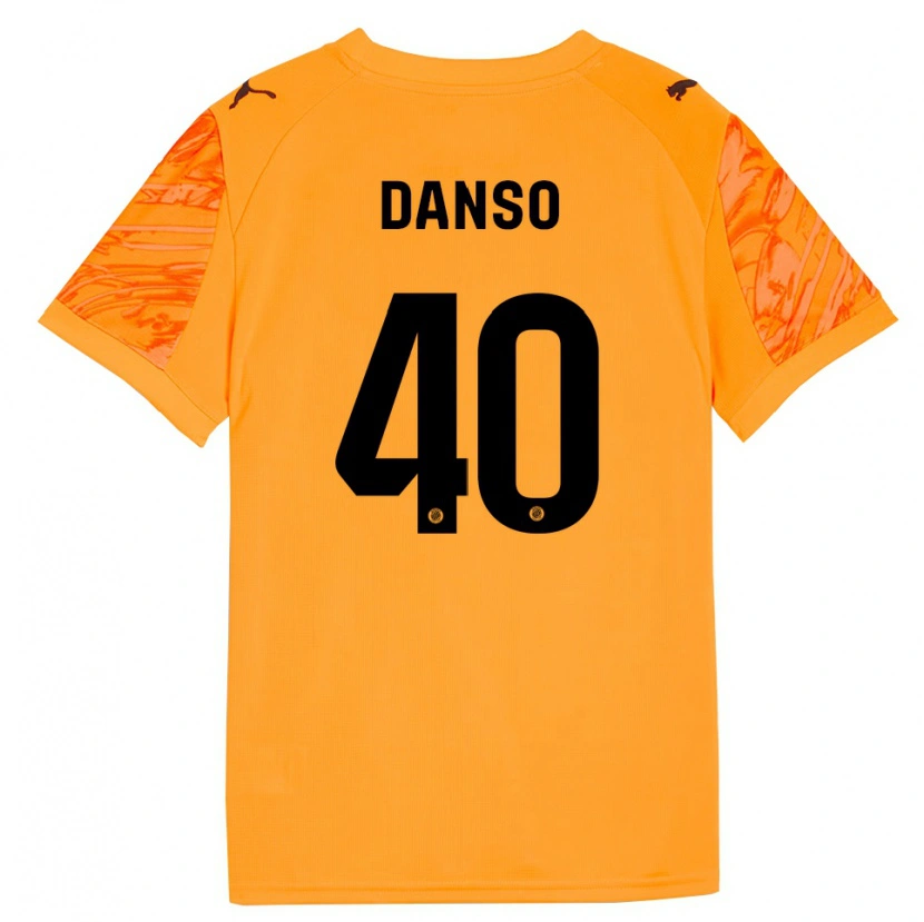 Danxen Homme Jordi Danso #40 Maillot de Gardien Orange Noir 2025/26 T-shirt