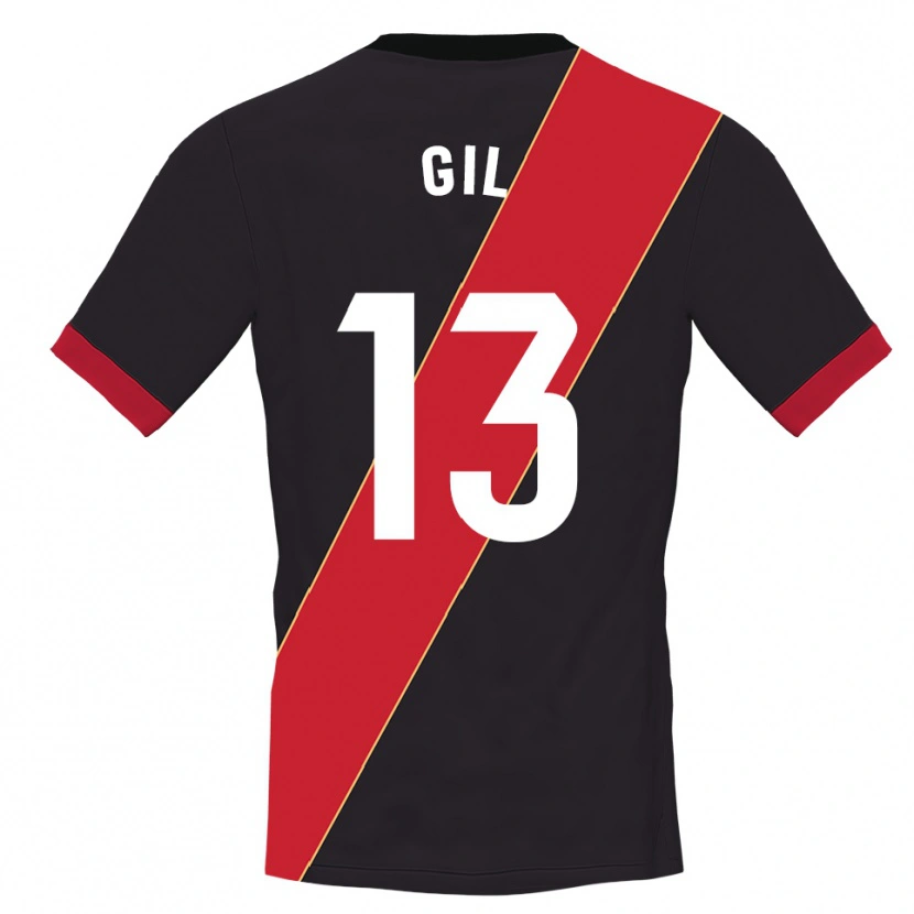 Danxen Homme Juanpe Gil #13 Maillot de Gardien Noir Rouge 2025/26 T-shirt