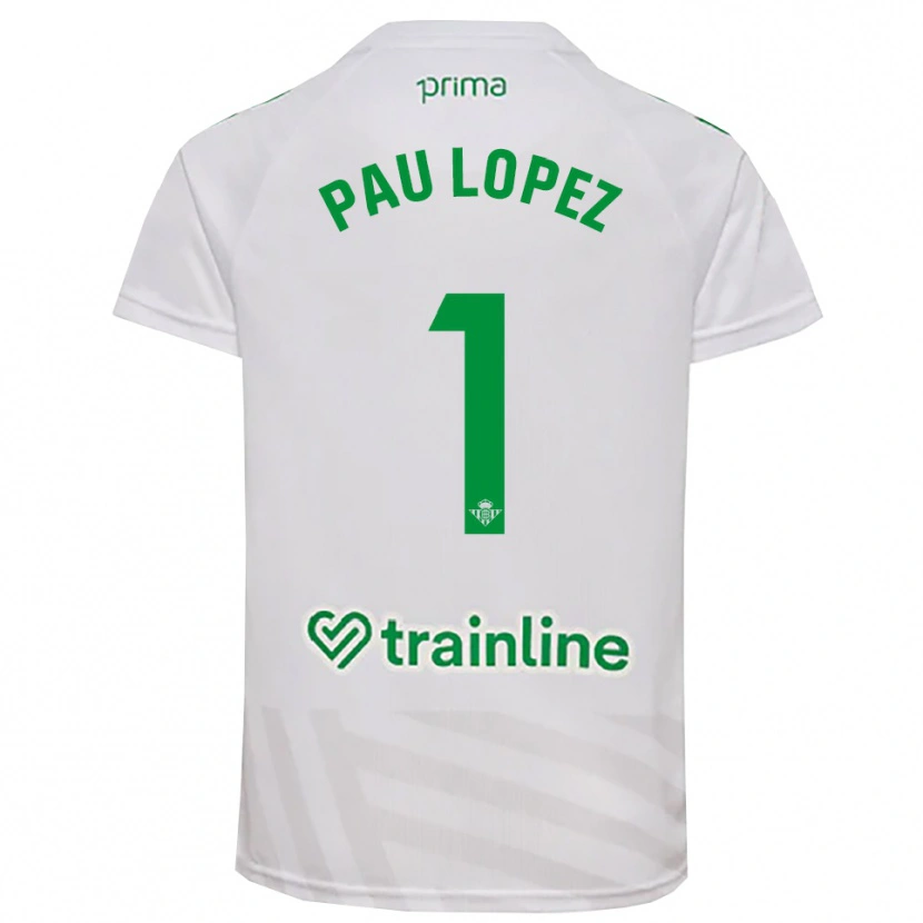 Danxen Homme Pau López #1 Maillot de Gardien Vert Blanc 2025/26 T-shirt