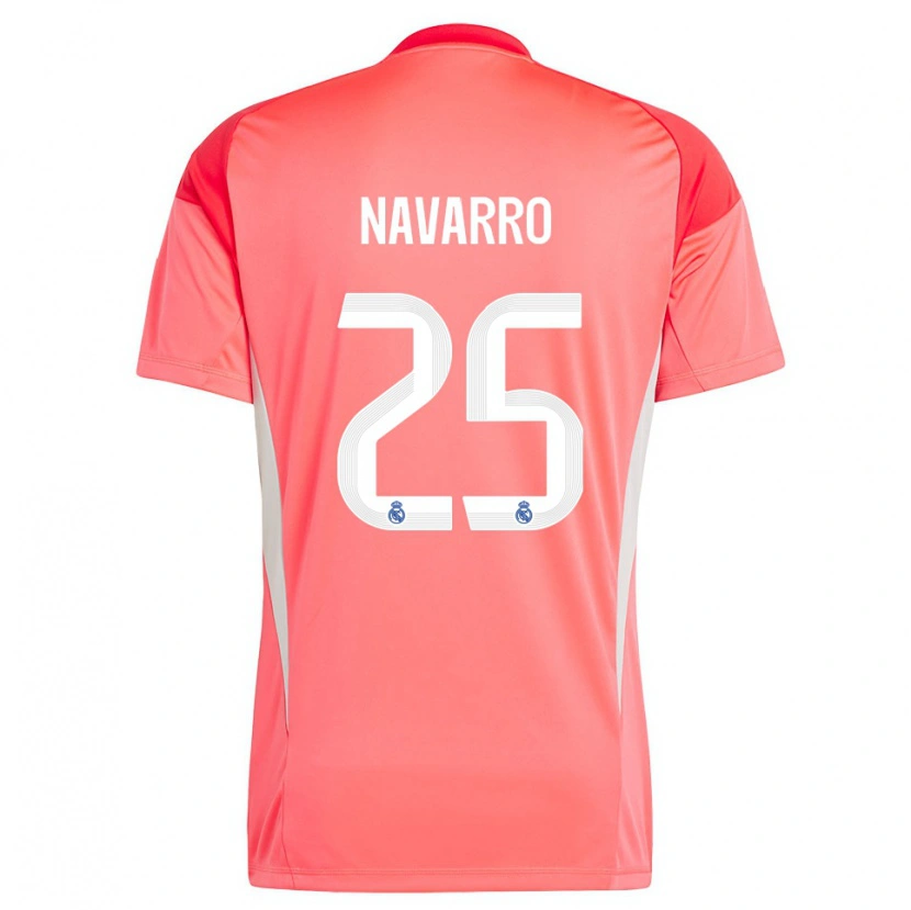 Danxen Homme Javier Navarro #25 Maillot de Gardien Orange Rouge Blanc 2025/26 T-shirt