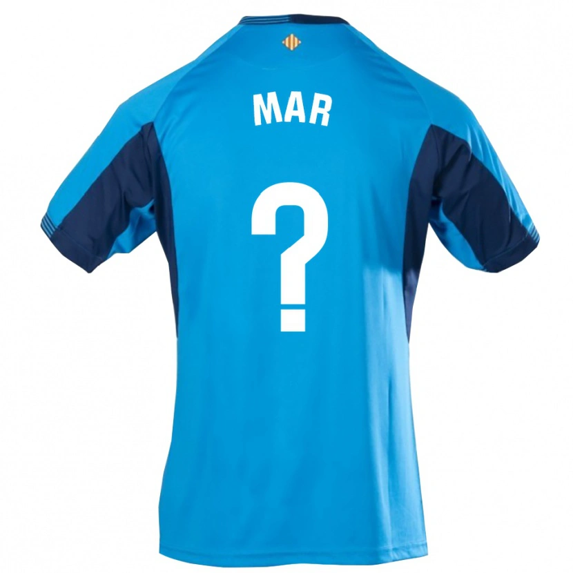Danxen Homme Mar Segarra Casanova #0 Maillot de Gardien Bleu Blanc 2025/26 T-shirt