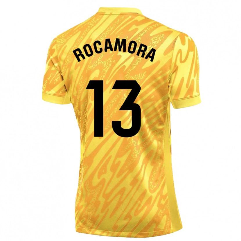 Danxen Homme María Rocamora Díaz #13 Maillot de Gardien Jaune Noir 2025/26 T-shirt