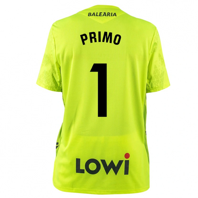 Danxen Homme Álex Primo #1 Maillot de Gardien Vert Fluo Noir 2025/26 T-shirt