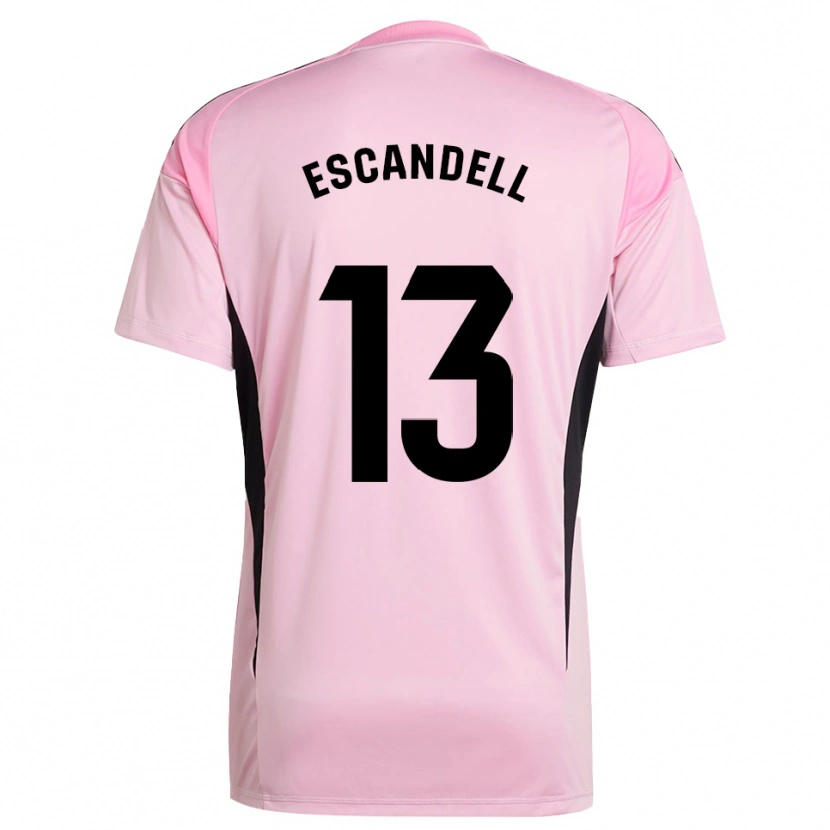 Danxen Homme Aarón Escandell #13 Maillot de Gardien Rose Noir 2025/26 T-shirt