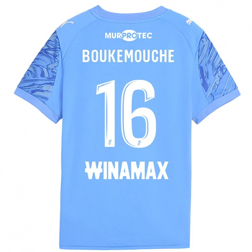 Danxen Homme Amine Boukemouche #16 Maillot de Gardien Bleu Clair Blanc 2025/26 T-shirt