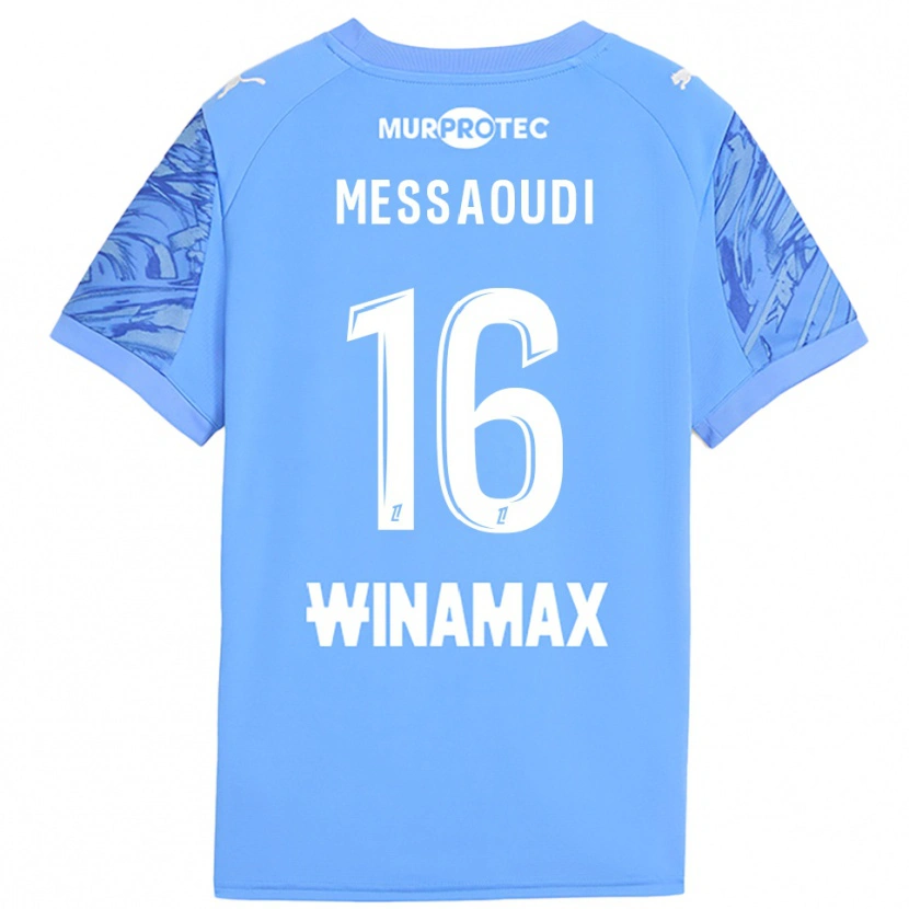Danxen Homme Fedwan Messaoudi #16 Maillot de Gardien Bleu Clair Blanc 2025/26 T-shirt