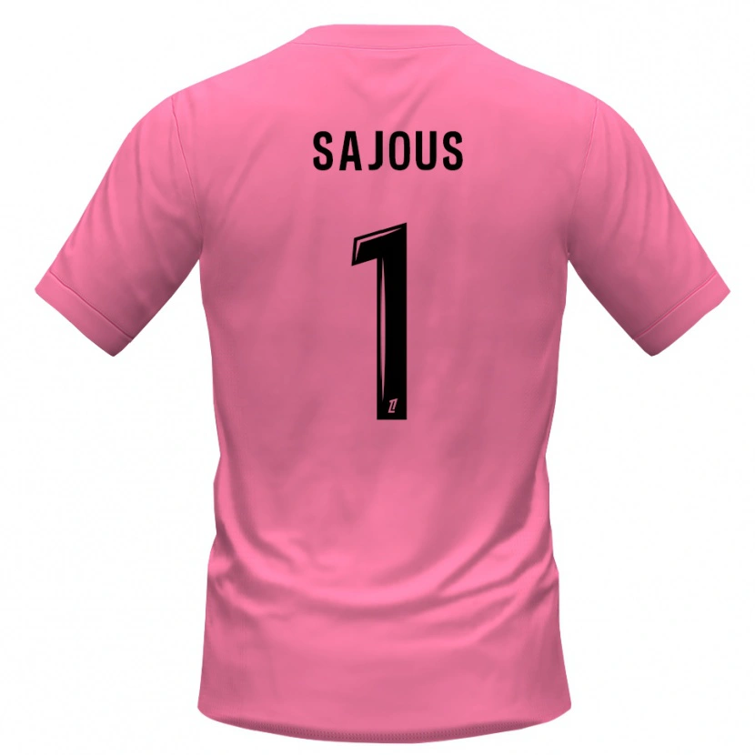 Danxen Homme Thomas Sajous #1 Maillot de Gardien Rose Noir 2025/26 T-shirt