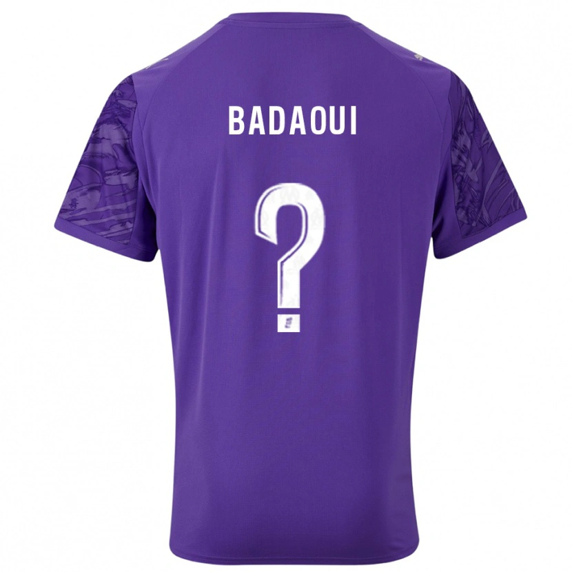 Danxen Homme Yassine Badaoui #0 Maillot de Gardien Violet Blanc 2025/26 T-shirt