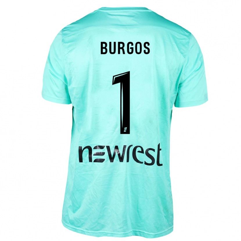 Danxen Homme Diego Burgos #1 Maillot de Gardien Aqua Noir 2025/26 T-shirt