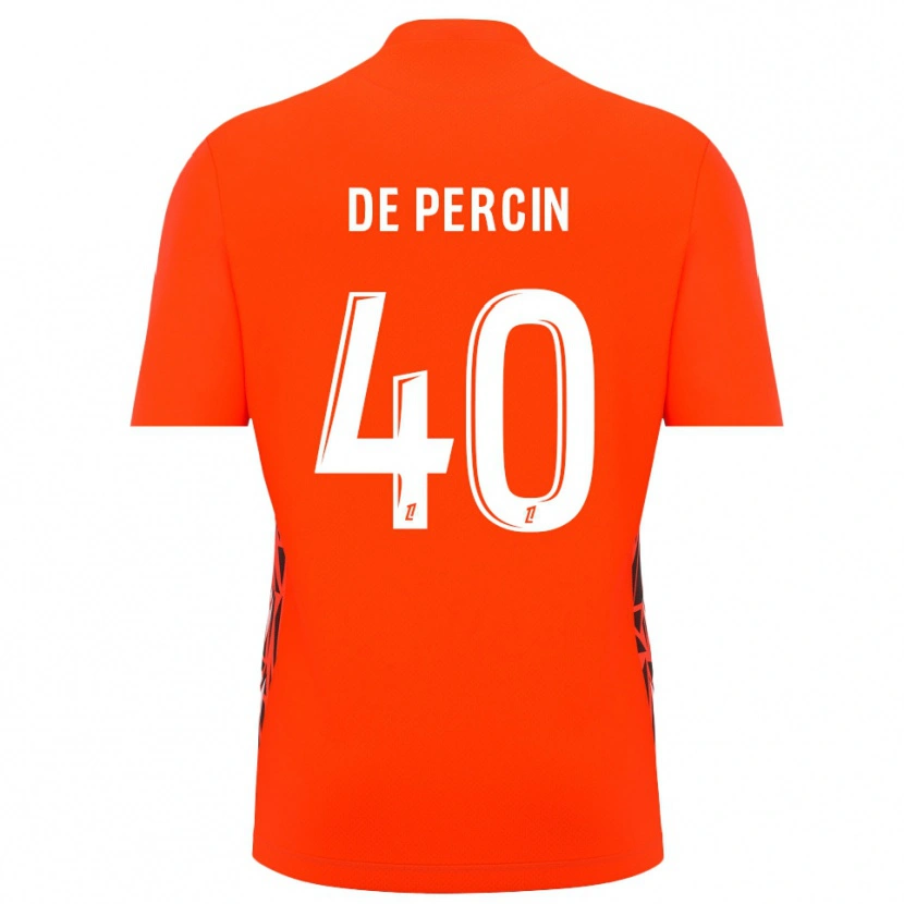 Danxen Homme Théo De Percin #40 Maillot de Gardien Blanc Orange 2025/26 T-shirt