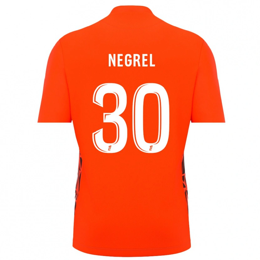 Danxen Homme Tom Negrel #30 Maillot de Gardien Blanc Orange 2025/26 T-shirt