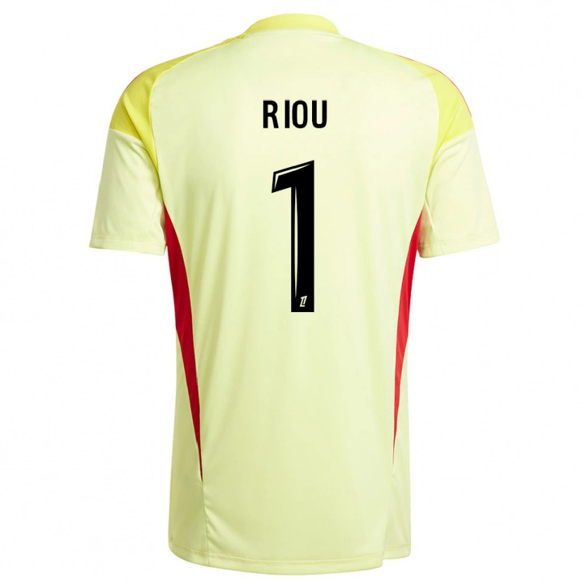 Danxen Homme Rémy Riou #1 Maillot de Gardien Noir Jaune Clair 2025/26 T-shirt