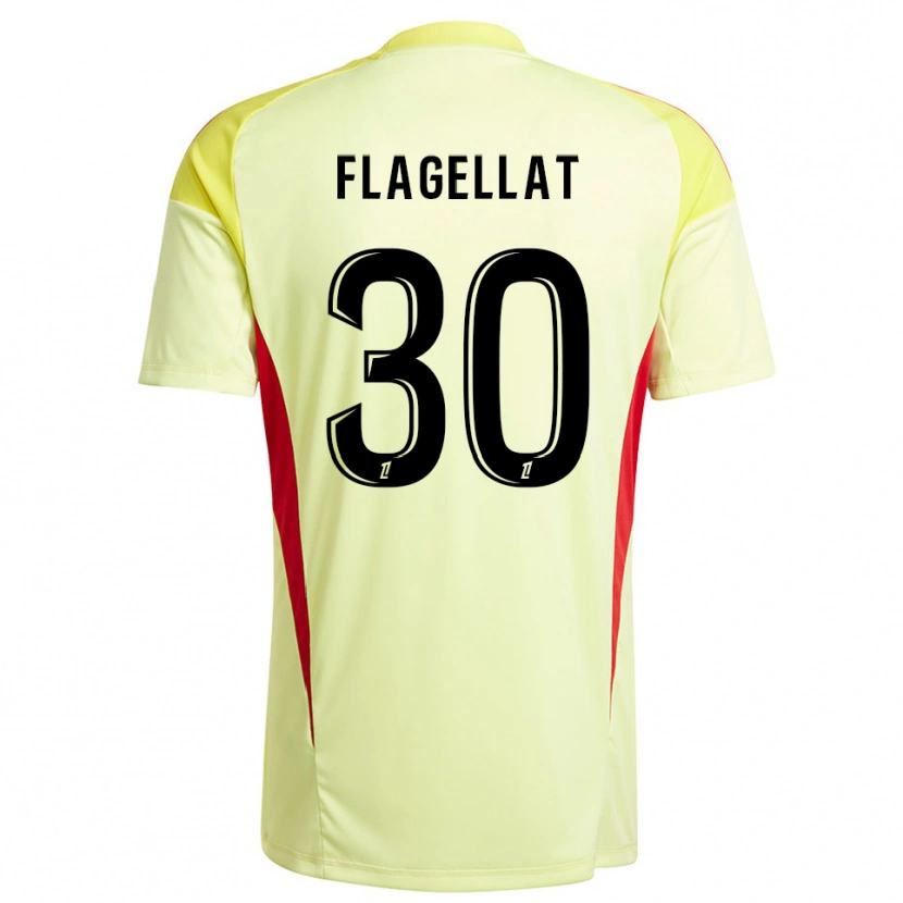 Danxen Homme Alizée Flagellat #30 Maillot de Gardien Noir Jaune Clair 2025/26 T-shirt