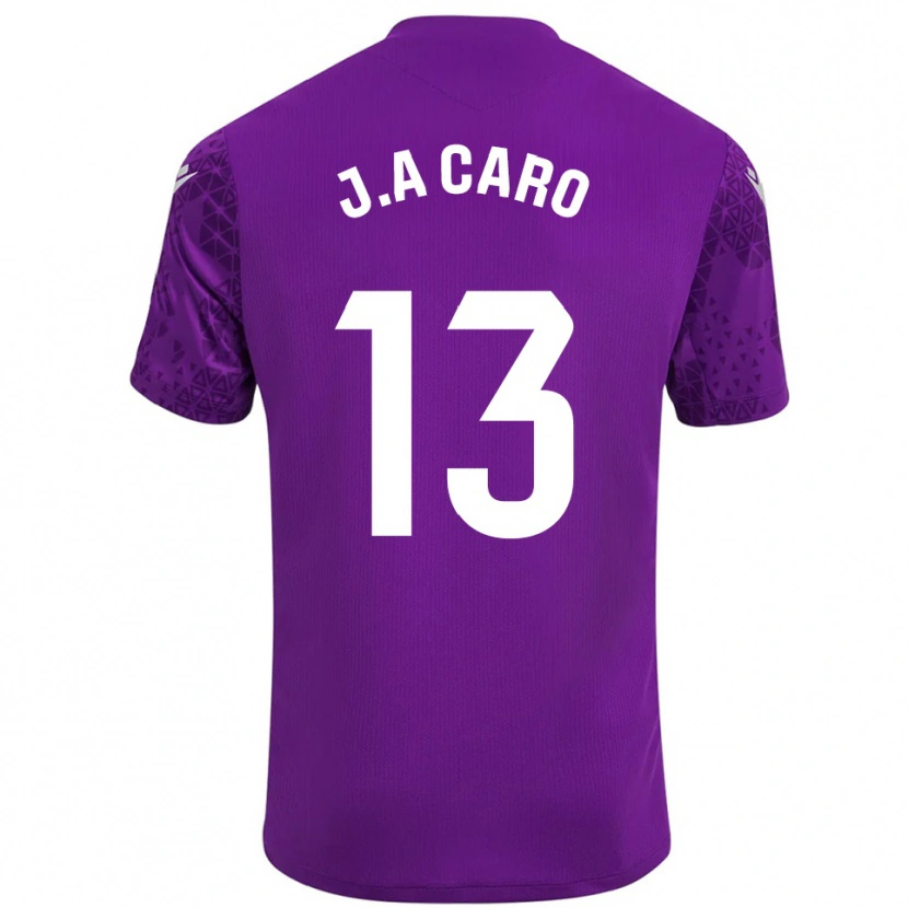 Danxen Homme José Antonio Caro #13 Maillot de Gardien Violet Foncé Blanc 2025/26 T-shirt