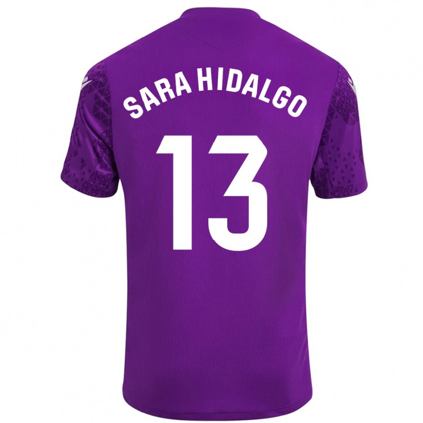 Danxen Homme Sara Hidalgo Merino #13 Maillot de Gardien Violet Foncé Blanc 2025/26 T-shirt