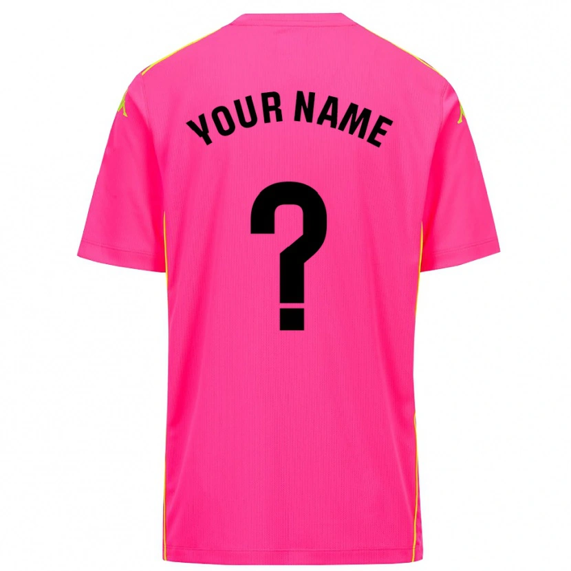 Danxen Homme Real Valladolid Maillot de Gardien Rose Foncé Noir 2025/26 T-shirt