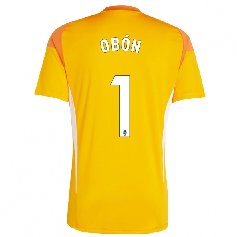 Danxen Homme Manuel Obón #1 Maillot de Gardien Orange Jaune Foncé 2025/26 T-shirt