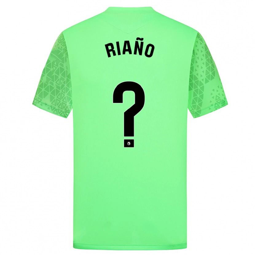 Danxen Homme Marcos Riaño #0 Maillot de Gardien Vert Printemps Noir 2025/26 T-shirt