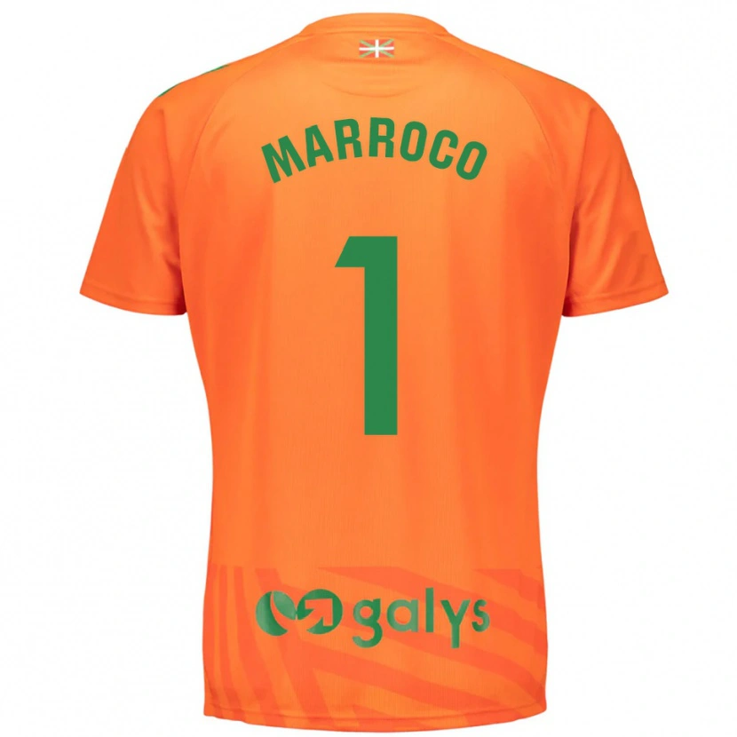 Danxen Homme Marc Marroco #1 Maillot de Gardien Orange Vert 2025/26 T-shirt