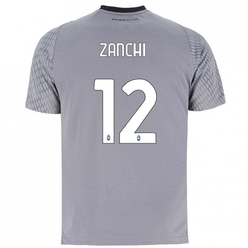 Danxen Homme Edoardo Zanchi #12 Maillot de Gardien Gris Bleu Rouge 2025/26 T-shirt