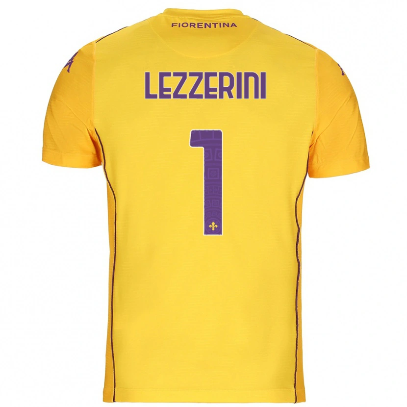 Danxen Homme Luca Lezzerini #1 Maillot de Gardien Orange Jaune Violet 2025/26 T-shirt