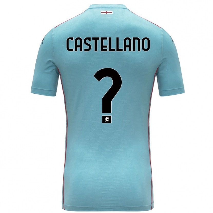 Danxen Homme Cristiano Castellano #0 Maillot de Gardien Gris Bleu 2025/26 T-shirt