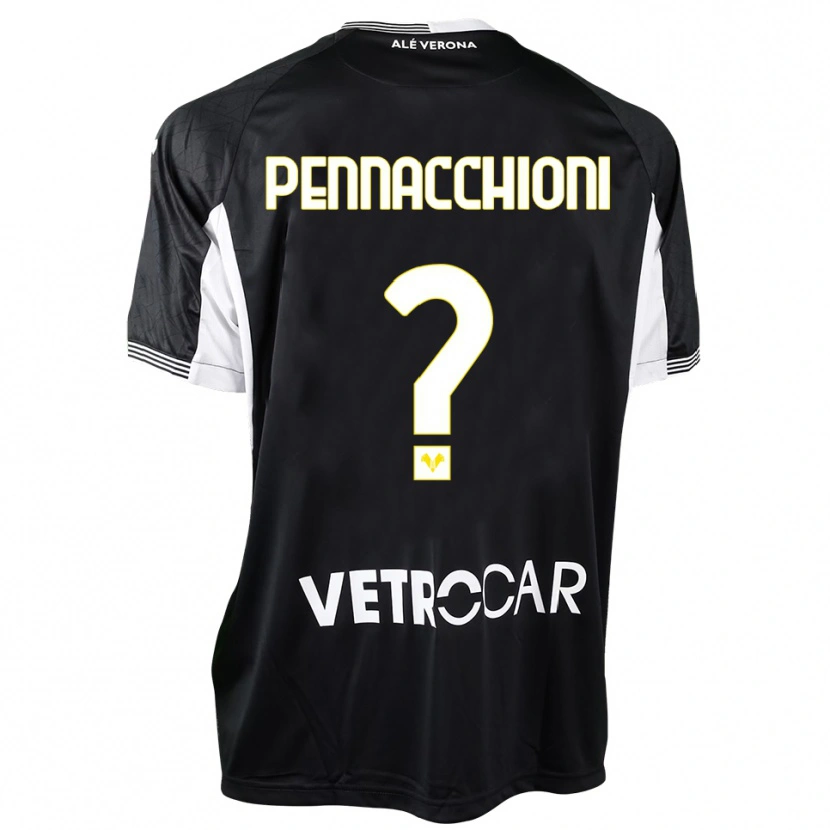 Danxen Homme Jacopo Pennacchioni #0 Maillot de Gardien Noir Blanc 2025/26 T-shirt