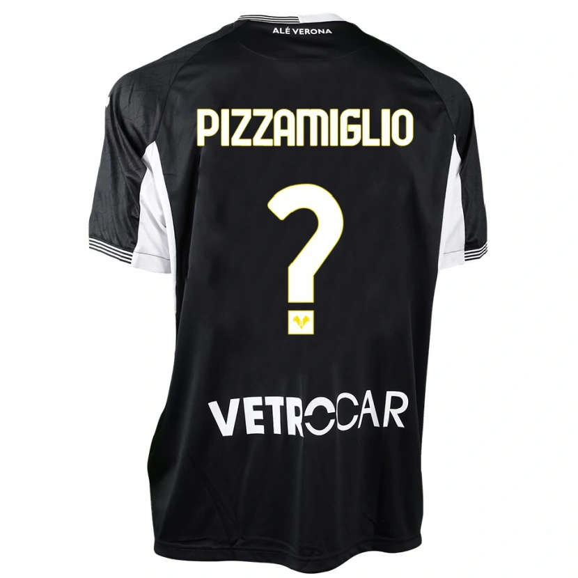 Danxen Homme Gianmaria Pizzamiglio #0 Maillot de Gardien Noir Blanc 2025/26 T-shirt