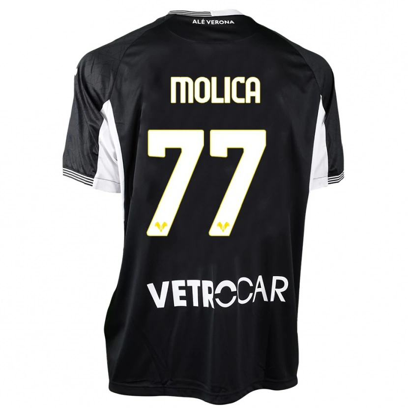 Danxen Homme Francesco Molica #77 Maillot de Gardien Noir Blanc 2025/26 T-shirt