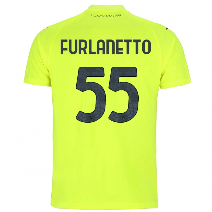 Danxen Homme Alessio Furlanetto #55 Maillot de Gardien Vert Fluo 2025/26 T-shirt